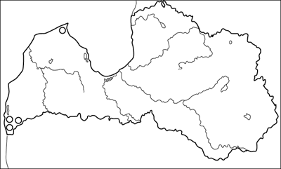 Helicigona lapicida (L.) karte