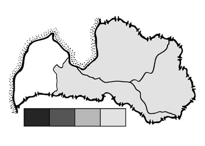 Ursus arctos (L.) karte