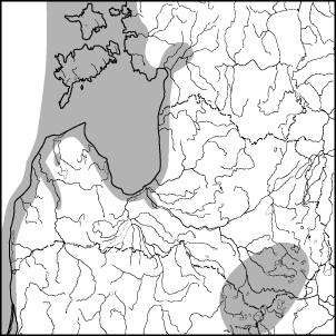 Osmerus eperlanus (L.) karte